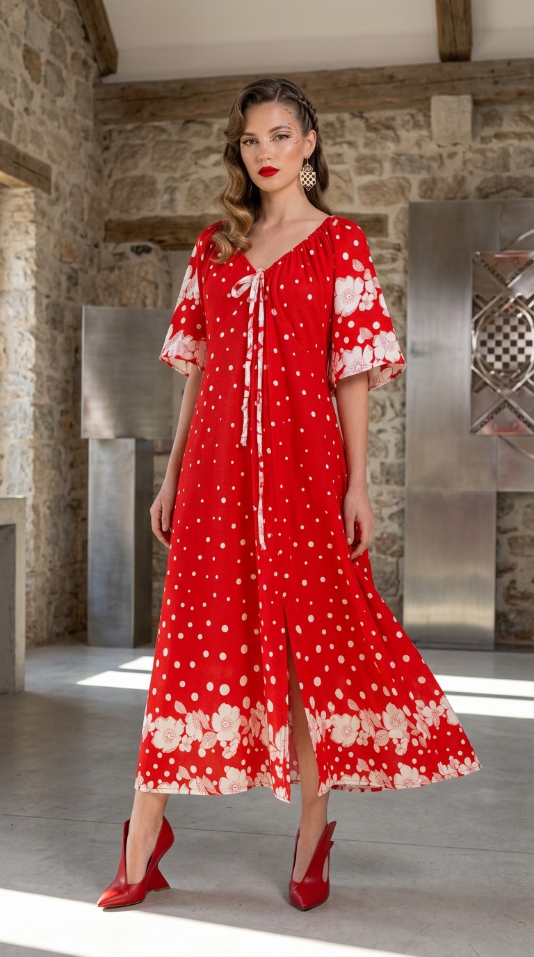 PAPAVERA crvena haljina | Kuky Design
